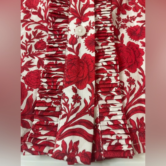 SOLD!!!! J. Crew Cropped garçon shirt in Liberty® Sambourne fabric Size 12 - Picture 5 of 9